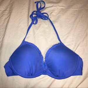Indigo Rein Blue Halter Push up Bikini Top M